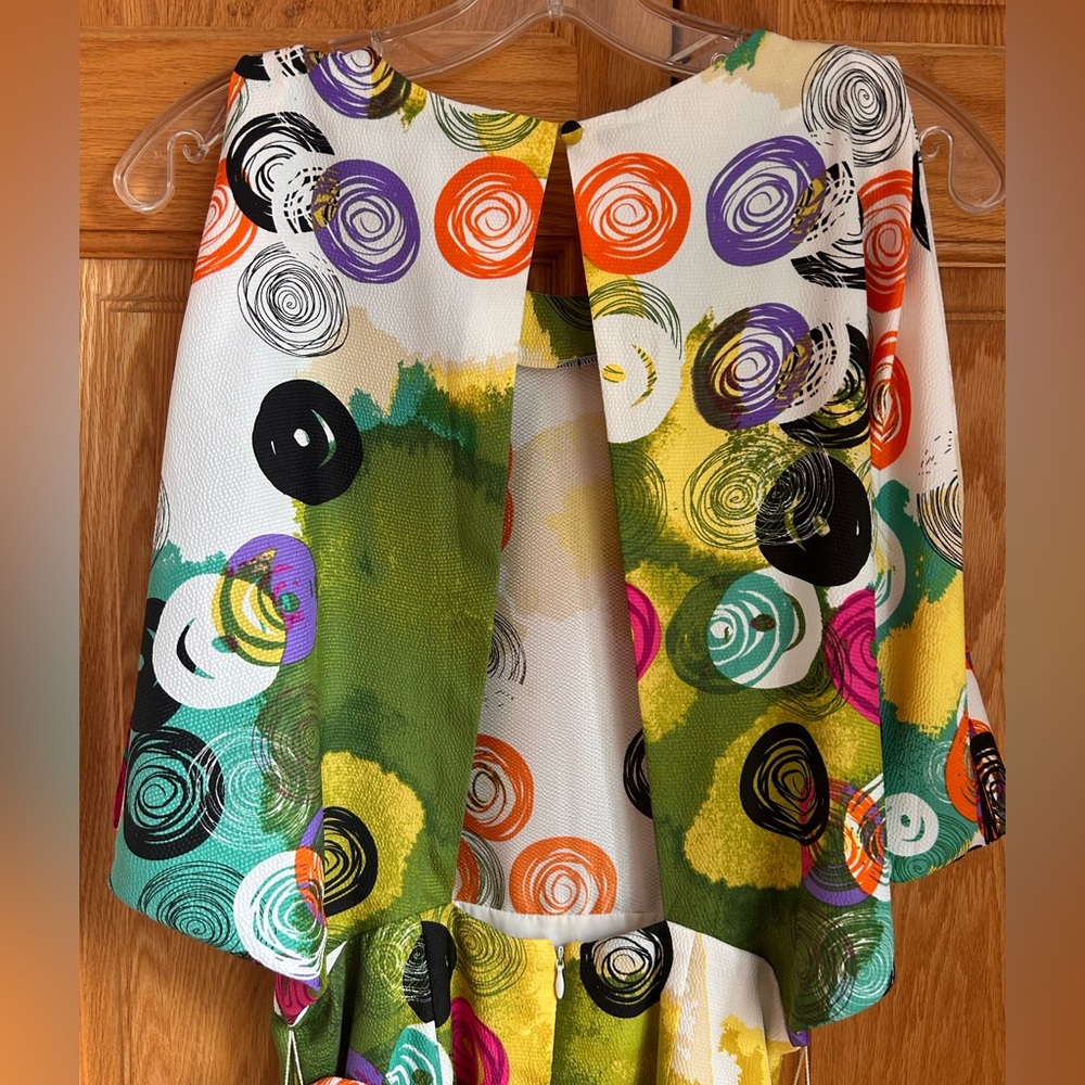 Colorful Abstract Patterned Dress - Picture 6 of 8